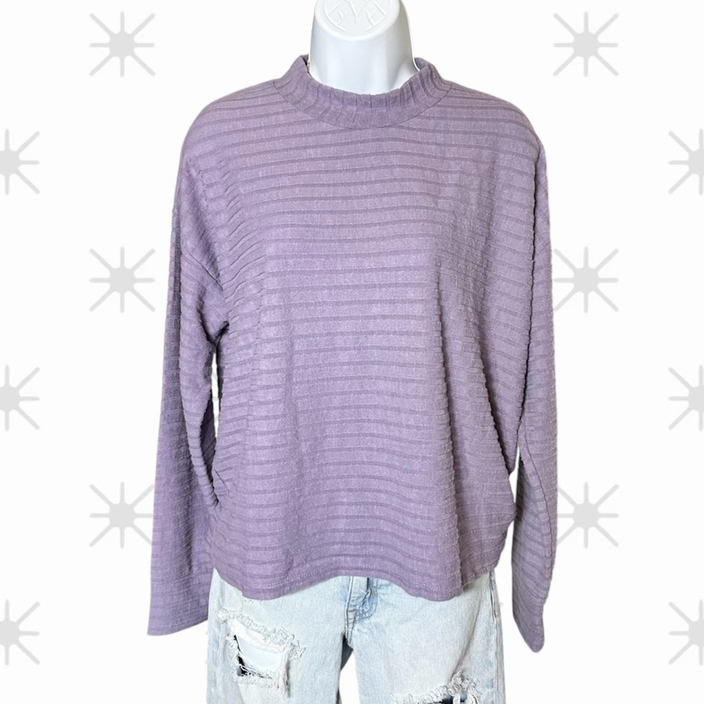 NWT Hippie Rose Ribbed Knit Sweater Soft Cozy Long Sleeve Fall Pullover Size XL